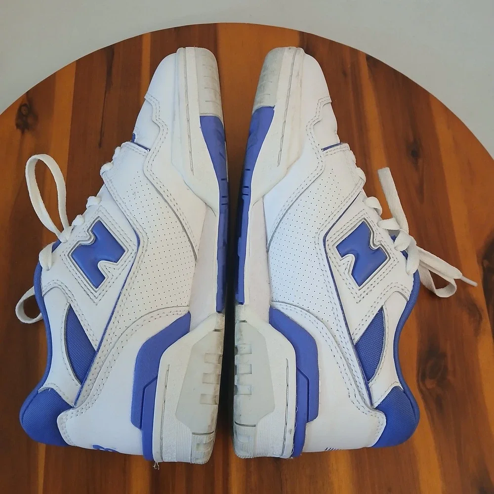 New Balance 550 Mens 6 White Blue Running Shoes Sneakers BBW550WB